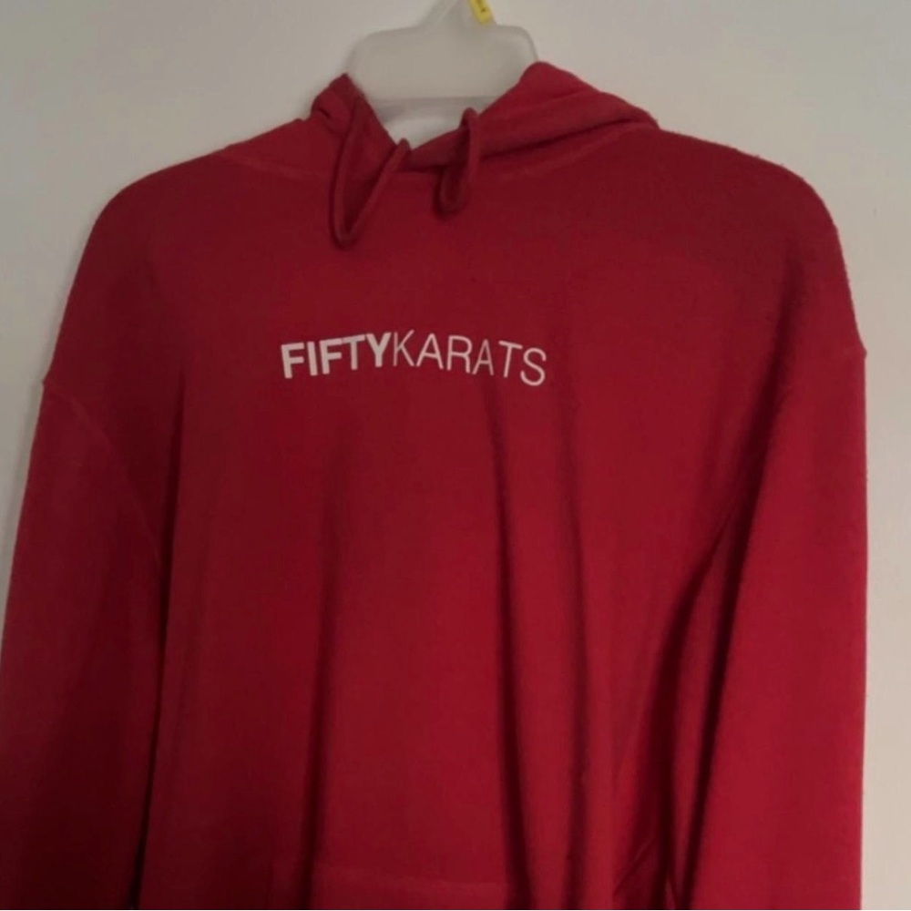 Fifty Karats - Make Money Not Friends Red Hoodie for Men